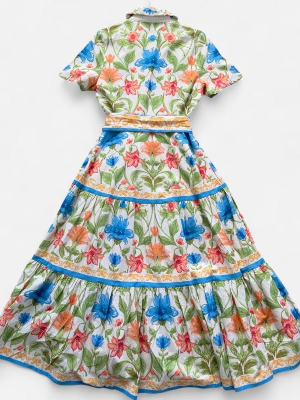 NWOT FLYING TOMATO Floral Tiered Midi Dress - Picture 3 of 8